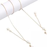 LOVIVER 2 X Metall Brillenkette, Maskenband, Seil, Kordel, Halskette für Frauen Und Mädchen (70...