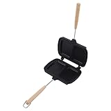 Jonlaki Doppelseitiger, Antihaftbeschichteter Panini-Maker mit Abnehmbaren Griffen – Vielseitige...