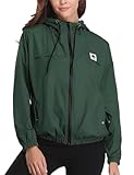 Migcaput Windbreaker Damen Leicht Regenjacke Wasserdicht Zip Regenmantel dünner Sportjacke...