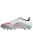 adidas Unisex F50 Messi Club Firm Ground/Multi Ground Football Boots, Cloud White/Lucid Red/Silver...