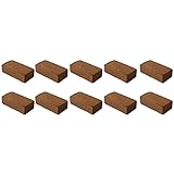 10x Novatool Kokosziegel Humusziegel Kokoserde Blumenerde Zimmerpflanzen 80 Liter 650g 20x5,5x10cm...