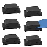 LinkIdea Gitarren-Plektrumhalter aus Gummi, für Gitarre, Bass, Ukulele, Schwarz, 6 Stück (geeignet...