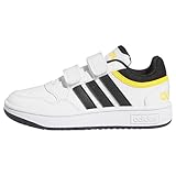 adidas Hoops Lifestyle Basketball Hook-and-Loop Shoes Schuhe, Cloud White/Core Black/Bold Gold, 34...