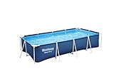 Bestway Steel Pro Frame Pool ohne Pumpe 400 x 211 x 81 cm , dunkelblau, eckig