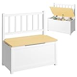 Bellabino Sora Kindersitzbank – Sitzbank Kinder mit Stauraum – Truhenbank aus Massivholz in...