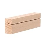 Yangshe Tischkartenhalter aus Holz, Buche, Fotoständer, Visitenkartenhalter, rechteckig, Holzclip...
