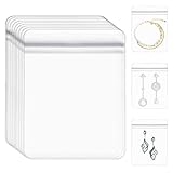 50pcs Transparente Schmuckbeutel,Reise Schmuckaufbewahrung,Reißverschlusstaschen,Versiegeltem...