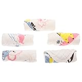 Warmhm 5 Stück 6 teiliges aus Baumwollmusselin Weiche Saugfähige Waschlappen für Neugeborene...