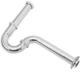Alipis Flexibles Edelstahl Abflussrohr für Küchenspüle und Waschbecken U förmiger Geruchsschutz...