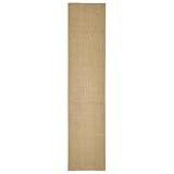 Wakects Teppich aus Natursisal, rechteckig, 100 % Sisal, Teppich für Wohnzimmer, Naturfaser,...