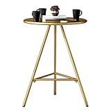 Runder Bartisch aus Metall, stabiler hoher Kneipentisch, perfekt für Bistro-, Cocktail- und...