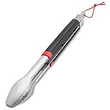 Weber Grillzange (40cm), aus Edelstahl, mit Komfortgriff und praktischem Verschlusssystem,...
