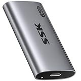 SSK 256GB Externe SSD Festplatte, Portable SSD bis zu 550 MB/s Schnelle External SSD USB 3.2 Gen2...