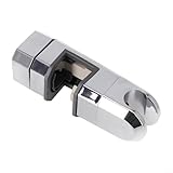 Duschkopf-Halterung, 15 mm bis 30 mm, Chrom, mit verstellbarem Drehknopf und 360-Grad-Drehung für...