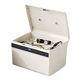 Aufbewahrungsbox mit Vorhängeschloss, große Box mit Zahlenschloss, Organizer für Schmuck und...