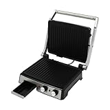 Kontaktgrill, 2800W Sandwichmaker mit Einstellbare Zeit&Temperatur, Panini Grill mit...