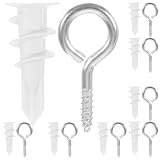 Angoily Selbstbohrende Trockenbauanker 20 Stück mit Ösen und Schrauben 15x32mm Verzinkte...