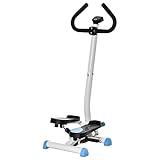 HOMCOM Stepper Fitness Swing Stepper mit LCD-Schirm und Handgriff Hometrainer für Zuhause bis 100...