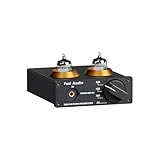 Fosi Audio BOX X2 Phono Röhrenvorverstärker, HiFi Vorverstärker für MM Plattenspieler mit...