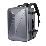 Qussedser Hartschalen-Laptop-Rucksack, Erweiterbar, Wasserdicht, Diebstahlschutz, Computer-Rucksack,...