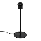 B & S Lampenfuß Metall schwarz matt H 35 cm für E27 max 40 Watt