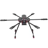 QWinOut Q705 Six-axls Folding Arm Hexacopter Aircraft Frame Kit 705MM 6-Axls Airframe with Landing...
