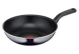 Tefal D52619 Resist Wokpfanne| sichere Titanium Antihaftversiegelung | Thermo-Signal...