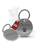 Hundemarke mit Gravur | Hundezubehör | Hundemarke personalisiert | Hundehalsband mit Namen |...