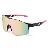 FEISEDY Sport Sonnenbrille Herren Damen Fahrradbrille Radbrille Verspiegelt Sportbrille für MTB...