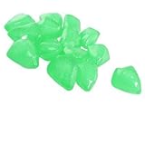 Ruilogod Fischbehälter Dekor grün schwimmende Plastikstein Aquarium 14 stücke