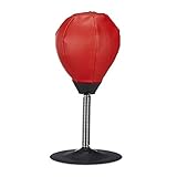 Relaxdays 10022328 Punchingball Tisch, Boxbirne Schreibtisch, Büro Punching Ball, Anti Frust,...