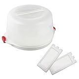 Dr. Oetker Kuchentransportbox Ø 38 x 19 cm Bake & GO, für alle gängigen Kuchengrößen,...