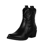 Elara Damen Stiefeletten Cowboy Boots Chunkyrayan 301-A31PU Black-39