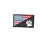 Kidsme Rechteckige Serie bestickte amerikanische Flagge mit Hundepalmendruck ist geeignet für...