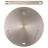 DIYEAH Induktionskochfeld Wärmeverteilerplatte aus Aluminiumlegierung und Edelstahl 20cm Gasherd...