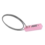 Zerodeko Zahlenschloss Mit Kabel Fahrradschloss Aus Stahldraht Diebstahlsicherung Scooter Helme...