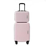 Trelomix Hartschalen-Koffer, Gepäck mit Kosmetiktasche, Rollkoffer, Reisekoffer, Handgepäck 4...