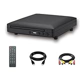 UWYRKSW DVD-Player, Externer USB- und -Kompatibler Anschluss, Unterstützt CD, VCD, DVD, Verwendet...