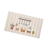 ULIJTH Schiebevorhang für Küchenschrank, einfache Montage, waschbarer Stoff, moderne...