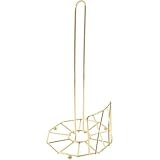 Hemobllo Papierhandtuchhalter aus Metall mit Ablagefach in Gold Stabiler Küchenrollenhalter für...