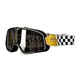 Generisch Vintage-Motorradbrille – staubdichte Rennhelmbrille, windgeschützte Sonnenbrille im...