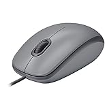 Logitech M110 Kabelgebundene USB-Maus, geräuschlose Tasten, komfortables Design in voller Größe,...