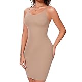 Wivzo Shaping Unterwäsche Damen Shapewear Kleid sexy nahtlos mit verstellbaren Trägern...