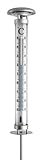 TFA Dostmann Solino analoges Gartenthermometer, 12.2057, mit Solarbeleuchtung, wetterfest, L 138 x B...