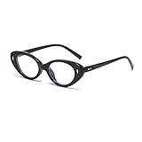 YAMEIZE Cat Eye Ovale Blaulicht Blockie Brille -für Damen Herren Kleine Runde Blaulicht Brillen...
