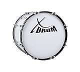 XDrum MBD-218 Marsch Bass Trommel, Fußball Pauke 18' x 12' (6,5 kg, 4 Ösen, Spannschrauben, inkl....