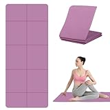 Foldable Yoga Mat - TPE Exercise Pilates Mat - Yoga Matte - Fitnessmatte - 183 x 61 cm, 5 mm Dick,...