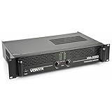 Vonyx VXA-3000 PA Endstufe Hifi 3000 Watt PA Verstärker mit Brückenschaltung, 2x1500W Stereo...