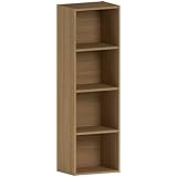 Vida Designs Oxford Bücherregal mit 4 Ebenen, würfelförmig, weiß, Holz-Regaleinheit für Büro,...
