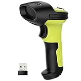 Inateck Barcode Scanner Wireless 2.4 GHz, 35 m Reichweite, automatisches schnelles und präzises...